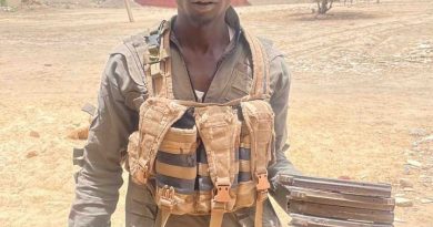 A member of Boko Haram surrenders to the Nigerian troops in the North East of Borno